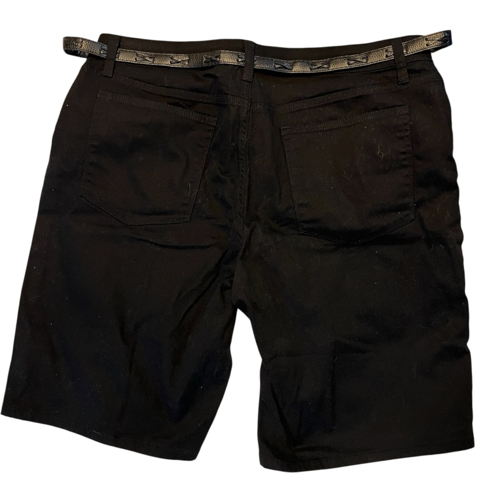 Riders by Lee Black Denim Shorts Sz 16 with 36" Waist with Classic Design - Picture 2 of 4
